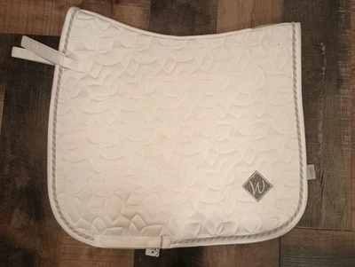 Almohadilla de sillín Waldhausen Marseille doma inglesa blanca completa Foto 1 de 3