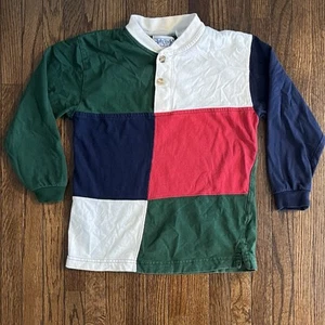Vintage 90s Ash Creek Trading Colorblock Kids Boys Shirt - Picture 1 of 4