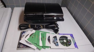 Sony PlayStation 3 CECHE01 80GB Backward Compatible PS3 Tested Bundle + 12 Games - Picture 1 of 17