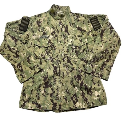 US Navy Digital Camo Utility Field Shirt Jacket Medium Long U.S. Navy Gorpcore - Image 1 of 4