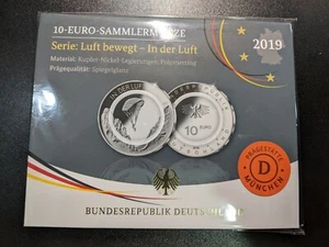 2019 Germany Proof 10 Euro In The Air polymer coin in package (random mint mark) - Afbeelding 1 van 2