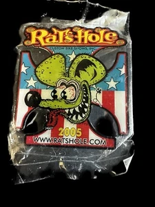 Rats Hole Custom Bike Shows Inc. 2005 Hat Pin Vest Pin - Picture 1 of 3