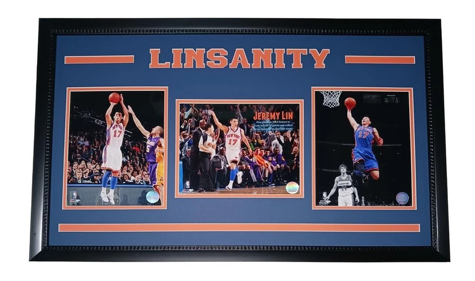Nueva York - Basketball J.Lin 18x30 Deluxe Frame Linsanity Foto 1 de 1