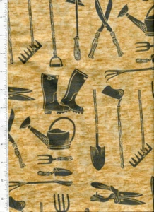 kaufman ~ GARDENING TOOLS ~ fabric pitchfork wellingtons watering can - Picture 1 of 1