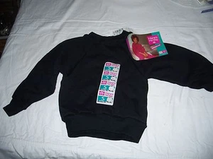 Hanes Her Way Black Size S-4 Sweatshirt  Ann & Hope 1994 Girls Vintage NWT - Picture 1 of 2