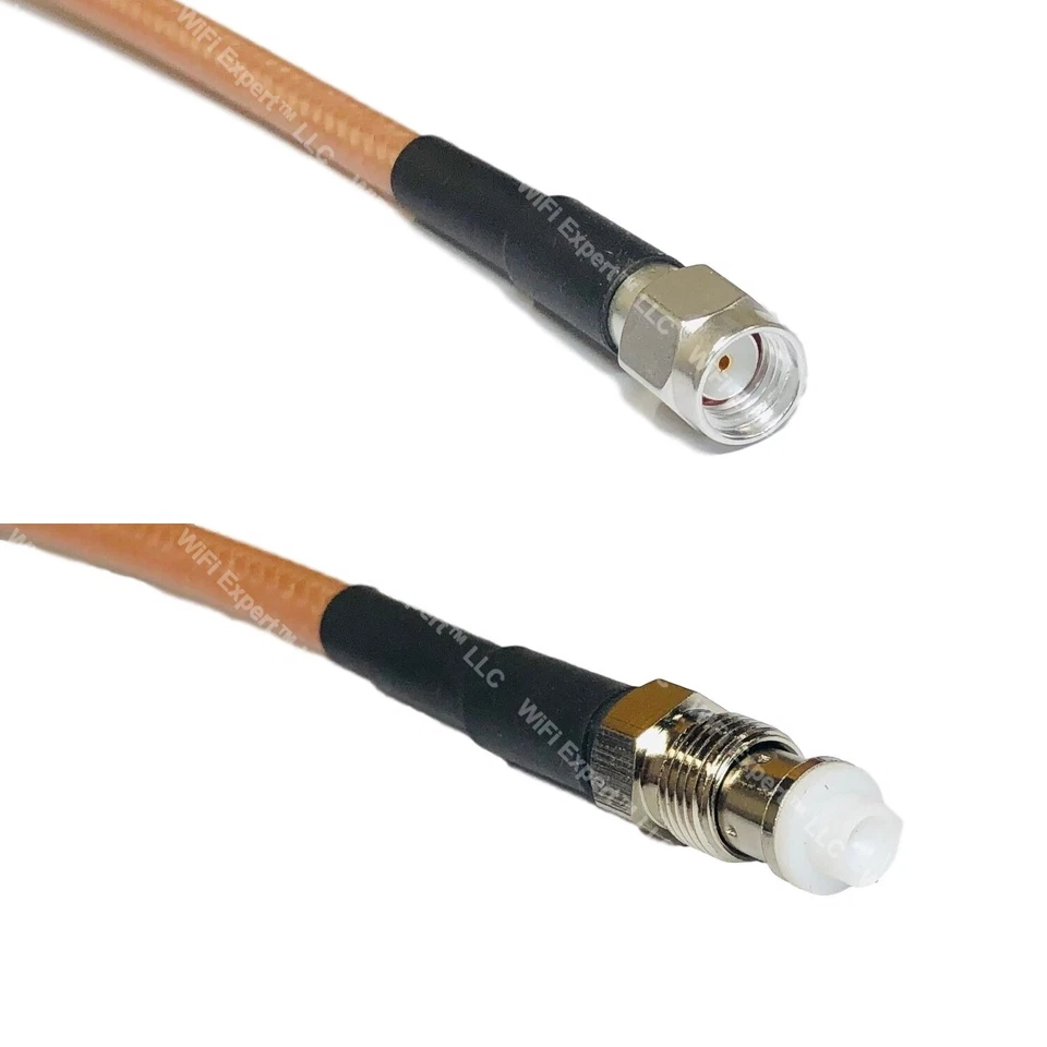 RG400 RP-SMA MALE to FME FEMALE RF Cable FAST-SHIP LOT - Image 1 of 1