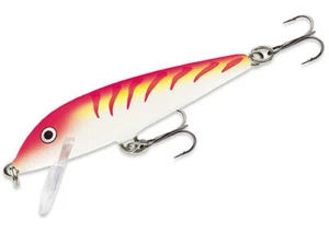 RAPALA Countdown Controlled Sinking Balsa Jerk Bait UV Finish Pink Tiger 4 Sizes - Picture 1 of 6