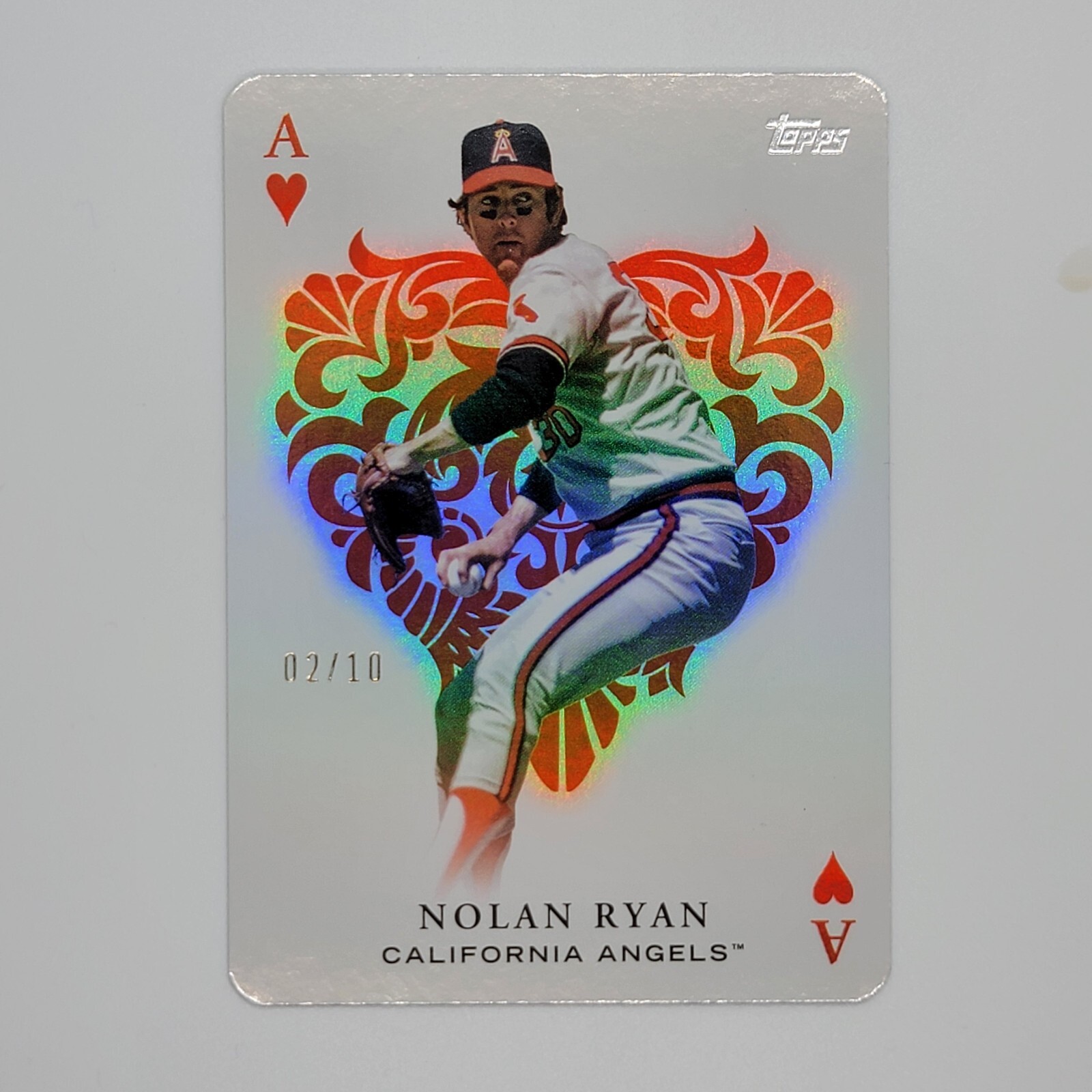 RARE 2023 Topps Update NOLAN RYAN ALL ACES RED PARALLEL 2/10 AA-51 ANGELS SSP