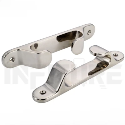 2x 5/6" Deck Dock Line Boat Rope Cleat 316 Heavy Duty Washing Line Cleat Marine - Image 1 of 4
