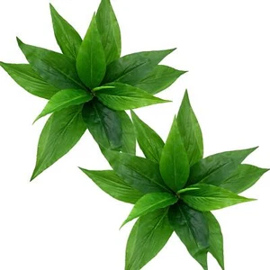 Artificial Plants Outdoor Decor Fake Plant Shrubs Faux Grass Plastic Leaves G... - Picture 1 of 9