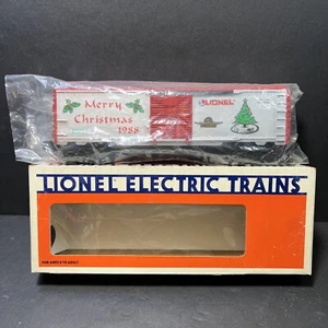 Lionel Feliz Navidad 1988 vagón tren calibre O 6-17807 nuevo en caja sellado con caja - Imagen 1 de 11