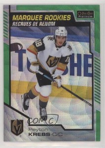 2020-21 O-Pee-Chee Platinum Emerald Surge /10 Peyton Krebs #163 Rookie RC