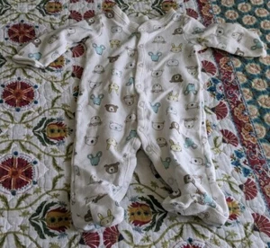 Carter's Thermal Animal Theme Cream Sleeper Infant 3 Months - Picture 1 of 4