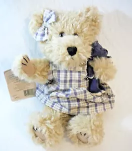 Peluche Boyd's Bear Rachel y B. Bearlove T.F. Vestido Wuzzies Gingham Check 1999 - Imagen 1 de 5
