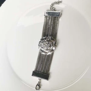 7" Premier Designs Flower Statement Bracelet Gift Fashion Women Party Jewelry - Picture 1 of 4