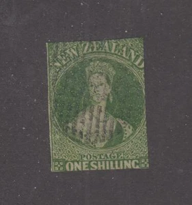 NEW ZEALAND # 3 1sh CHALON QUEEN VICTORIA CAT VALUE $6000 US (AA20) - Picture 1 of 1