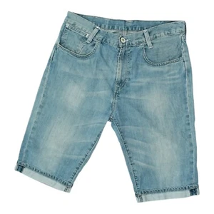 Pantalones Cortos de Jean Levi's Para Mujer Azul Denim De Colección Informales Ropa de Verano Diseñador - Imagen 1 de 4