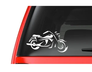 Motorcycle Outline (M1) Harley Vinyl Decal Sticker Car/Truck Laptop Window - Picture 1 of 1