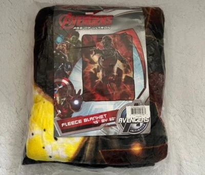 Manta polar Marvel Avengers 45"x60", manta de felpa Age of Ultron  Foto 1 de 2