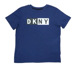 DKNY Sport Logo Graphic Front Short Sleeve Women's T-Shirt M NWT Galaxy Blue - Picture 1 of 1