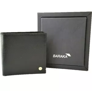 BARAKA portafogli e carte di credito in vera pelle con inserto in oro 18 kt A1 - Bild 1 von 7