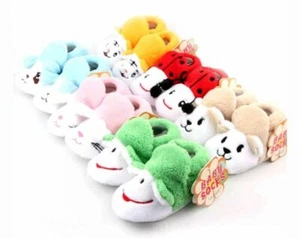  Newborn Baby Anti-Slip Socks Slipper Shoes Boots 0-12 Month Cartoon Shoes Cute - Picture 1 of 1