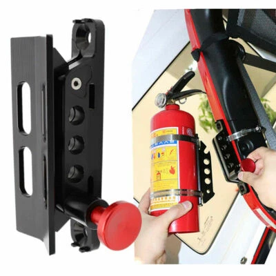 Fire Extinguisher Holder Aluminum Roll Bar Mount For Jeep Wrangler JK UTV SUV AS — 第 1/4 张图片