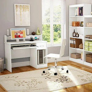 Writing Table Computer Desk Laptop Pc Furniture Wood Workstation Study Office - Picture 1 of 9