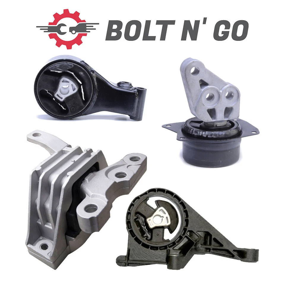 Montaje de motor y transmisión 4 piezas para Cadillac SRX 2010-2016 3,0 L 3,6 L TRACCIÓN DELANTERA Foto 1 de 4