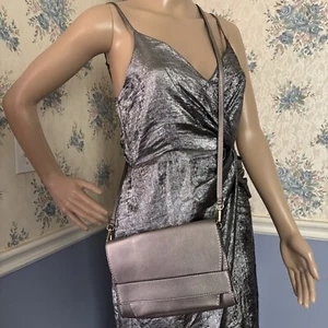 Summer & Rose Elegant Silver Crossbody Bag - Picture 1 of 8