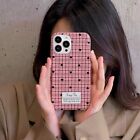 Chic Pink Lattice Little Love Cover Case For iPhone 15 14 13 12 11 Pro Max