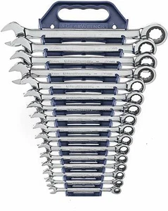 Gearwrench 16 Piece 12 Point Ratcheting Combination Metric Wrench Set - 9416 New - Picture 1 of 10