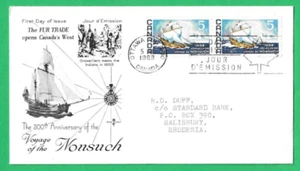 CANADA - FIRST DAY COVER 300th ANNIV VOYAGE OF THE NONSUCH ~ 5th JUNE 1968 - Picture 1 of 1