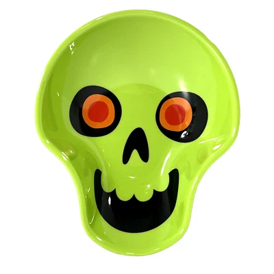 Фигурная закусочная чаша с черепом 18 унций Halloween Day of the Dead от Target Hyde and Eek - Изображение 1 из 4