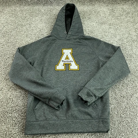 Appalachian STATE MOUNTAINEERS Hoodie Adult Small Gray Sweater Sweatshirt Mens Cover