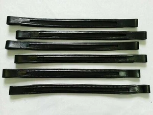 Set 6 x 1 Leather Empty Channel Bridle Brow-band All Sizes & Shape. - Picture 1 of 5