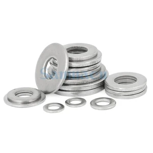 M1.6-M33 304 Stainless Steel Flat Gasket Washer Metal Small Gasket Meson - Picture 1 of 6