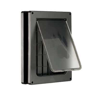 Large Dog Door for Pets Up to 30KG 46*38CM for Interior/Exterior Door Wall Black - image 1 of 4
