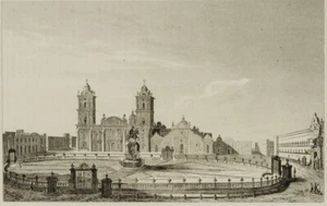TRAVERSIER (*1840) nach ARNOUT (*1814), Platz der Verfassung, Zócalo, Mexiko-Sta - Bild 1 von 4