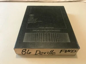 OEM 1986 Cadillac Deville Fleetwood Service Shop Repair Information Manual WOW! - Bild 1 von 4