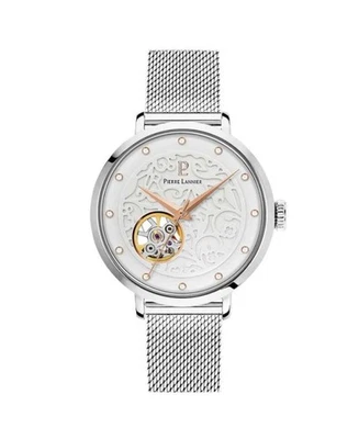 PIERRE LANNIER Mujer Analógico Automático Informal Reloj Vestido Clásico Esfera Plateada Reloj Foto 1 de 4