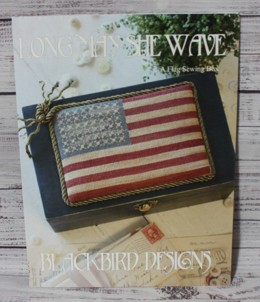 LONG MAY SHE WAVE cross stitch chart BLACKBIRD DESIGNS - Image 1 of 2