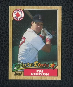1987 Topps Tiffany #449 Pat Dodson Rookie RC Boston Red Sox - Imagen 1 de 2