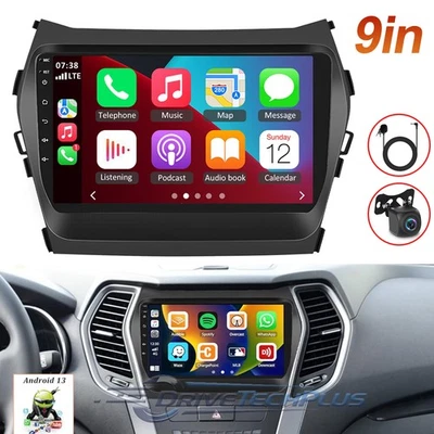 2+32GB Android 13 Carplay Car Radio GPS Navi For Hyundai Santa Fe IX45 2013-2018 Foto 1 de 4
