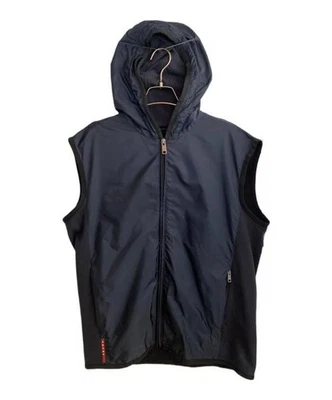PRADA                    Nylon switching vest navy SJG55 R141 Q86 - Image 1 of 4
