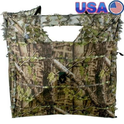 3-Panel Camouflage Ground Blind Quick Setup Lightweight Hunting Accessory New - Image 1 of 4