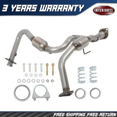 Y Pipe Catalytic Converter Set For 2006 2007-2009 Jeep Commander 4.7L Front Side Foto 1 de 4