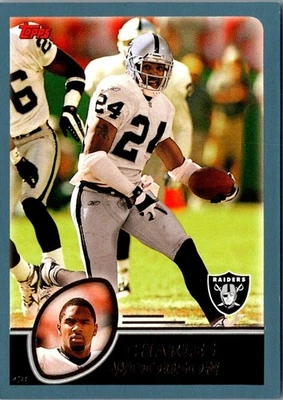 2003 Topps Charles Woodson #184 Oakland Raiders Football Card - Image 1 of 2