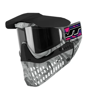 Maschera JT Proflex LE - struttura in marmo - gonna nera naso/marmo con cinturino rosa - Foto 1 di 2