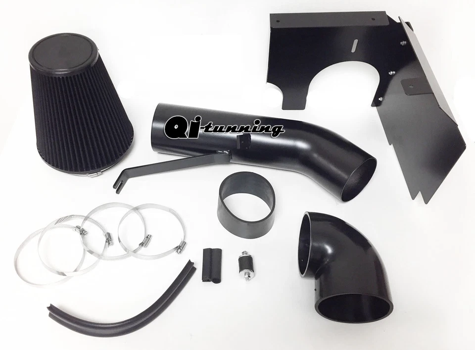 Kit de admisión de aire frío protector térmico negro para 02-06 Cadillac Escalade 5,3 L 6,0 V8 Foto 1 de 1